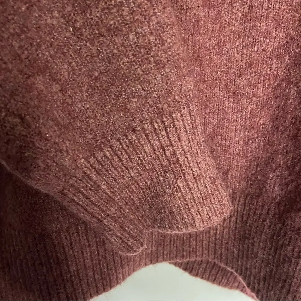 J Crew wool Alpaca Boucle roll Crew neck sweater XL